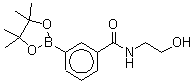 结构式 CAS# 943911-66-8, N-[2-羟基乙基]苯甲酰胺-3-硼酸频哪醇酯