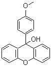structure of CAS# 94465-25-5, 9-(4-Methoxyphenyl)-9H-xanthen-9-ol;9-(4-Methoxyphenyl)xanthen-9-ol;ZINC04026861