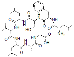CAS#: 94495-17-7， Leucyl-phenylalanyl-seryl-leucyl-valyl-leucyl-alanyl-glycine