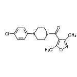 CAS#: 945116-83-6， [4-(4-Chlorophenyl)-1-piperazinyl](3,5-dimethyl-1,2-oxazol-4-yl)methanone
