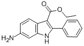 结构式 CAS# 945655-38-9, 6-氨基-2-苯基-1H-吲哚-3-羧酸乙酯
