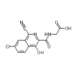 CAS#: 945739-70-8， N-[(7-Chloro-1-cyano-4-hydroxy-3-isoquinolinyl)carbonyl]glycine