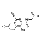 CAS#: 945740-15-8， N-[(1-Cyano-4,7-dihydroxy-3-isoquinolinyl)carbonyl]glycine