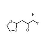 CAS#: 946078-98-4， 3-(1,3-Dioxolan-2-yl)-1,1-difluoroacetone