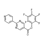 CAS#: 946409-27-4， Pentafluorophenyl 2-(4-pyridinyl)-5-pyrimidinecarboxylate