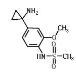 CAS#: 946496-56-6， N-[4-(1-Aminocyclopropyl)-2-methoxyphenyl]methanesulfonamide
