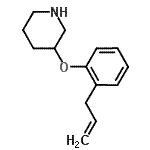 structure of CAS# 946714-33-6, 3-(2-Allylphenoxy)piperidine;2-Acetylthiazole;2-Allylphenyl 3-piperidinyl ether;3-(2-allylphenoxy)piperidine