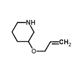 structure of CAS# 946758-97-0, 3-(Allyloxy)piperidine;3-(Allyloxy)piperidine