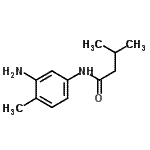 structure of CAS# 946769-33-1, N-(3-Amino-4-methylphenyl)-3-methylbutanamide;MFCD09950255;N-(3-amino-4-methylphenyl)-3-methylbutanamide