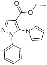 structure of CAS# 94692-05-4, Ethyl 1-Phenyl-5-(1H-Pyrrol-1-Yl)-1H-Pyrazole-4-Carboxylate;Ethyl 1-Phenyl-5-Pyrrol-1-Yl-Pyrazole-4-Carboxylate;1-Phenyl-5-(1-Pyrrolyl)-4-Pyrazolecarboxylic Acid Ethyl Ester;1-Phenyl-5-Pyrrol-1-Yl-Pyrazole-4-Carboxylic Acid Ethyl Ester