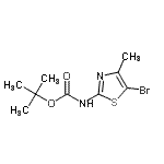 CAS#: 947179-42-2， 2-Methyl-2-propanyl (5-bromo-4-methyl-1,3-thiazol-2-yl)carbamate