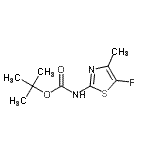 CAS#: 947179-43-3， 2-Methyl-2-propanyl (5-fluoro-4-methyl-1,3-thiazol-2-yl)carbamate