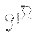 CAS#: 947532-56-1， 2-Methoxy-N-(3-piperidinyl)benzenesulfonamide hydrochloride (1:1)