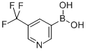 structure of CAS# 947533-51-9, (5-Trifluoromethylpyridin-3-Yl)Boronic Acid;BP 33117 5-TRIFLUOROMETHYL-PYRIDINE-3-BORONIC ACID;(5-Trifluoromethylpyridin-3-Yl)Boronic Acid, 95%;5-Trifluoromethyl-Pyridine-3-Boronic Acid