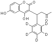 CAS 登录号：94820-65-2， 4,6-二羟基-3-[3-氧代-1-(<sup>2</sup>H<sub>5</sub>)苯基丁基]-2H-苯并吡喃-2-酮