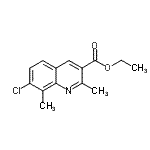 CAS#: 948290-28-6， Ethyl 7-chloro-2,8-dimethyl-3-quinolinecarboxylate