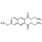 CAS 登录号：948290-96-8， 二乙基7-甲氧基-2,3-喹啉二羧酸酯