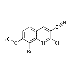 CAS#: 948291-24-5， 8-Bromo-2-chloro-7-methoxy-3-quinolinecarbonitrile