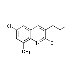 CAS#: 948291-86-9， 2,6-Dichloro-3-(2-chloroethyl)-8-methylquinoline
