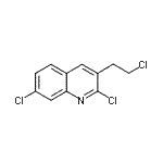 structure of CAS# 948294-54-0, 2,7-Dichloro-3-(2-chloroethyl)quinoline