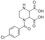 CAS#: 94856-91-4, 1-(4-Chlorobenzoyl)Piperazine-2,3-Dicarboxylic Acid