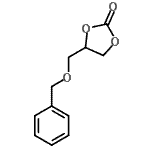 structure of CAS# 949-97-3, 4-[(Benzyloxy)methyl]-1,3-dioxolan-2-one;1-Benzylglycerol-2,3-carbonate;1-Benzylg<wbr>lycerol-2<wbr>,3-carbon<wbr>ate, 4-[(<wbr>Benzyloxy<wbr>)methyl]-<wbr>2-oxo-1,3<wbr>-dioxolane;4-[(Benzyloxy)methyl]-1,3-dioxolan-2-one