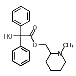 CAS#: 94909-90-7， (1-Methyl-2-piperidinyl)methyl hydroxy(diphenyl)acetate
