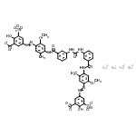 CAS#: 95008-89-2， tetrasodium 5-[4-[[3-[[3-[[4-(3-carboxylato-4-hydroxy-5-sulfonato-phenyl)azo-5-methoxy-2-methyl-phenyl]carbamoyl]phenyl]carbamoylamino]benzoyl]amino]-2-methoxy-5-methyl-phenyl]azo-2-hydroxy-3-sulfonato-benzoate