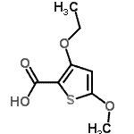 CAS#: 95202-11-2， 3-Ethoxy-5-methoxy-2-thiophenecarboxylic acid