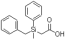 结构式 CAS# 95373-54-9, [苄基(甲基)苯基硅烷基]乙酸