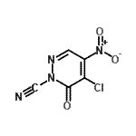 CAS#: 953788-82-4， 5-Chloro-4-nitro-6-oxo-1(6H)-pyridazinecarbonitrile