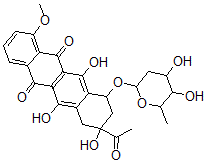 CAS#: 95405-79-1， 3'-Deamino-3'-Hydroxydaunorubicin