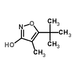 CAS#: 95406-69-2， 4-Methyl-5-(2-methyl-2-propanyl)-1,2-oxazol-3(2H)-one