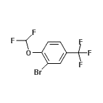 结构式 CAS# 954236-03-4, 2-溴-1-(二氟甲氧基)-4-(三氟甲基)苯