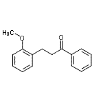 structure of CAS# 95465-72-8, 3-(2-Methoxyphenyl)-1-phenyl-1-propanone;3-(2-methoxyphenyl)propiophenone