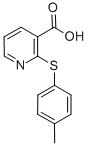 structure of CAS# 955-53-3, 2-[(4-Methylphenyl)Thio]-3-Pyridinecarboxylicacid;2-[(4-Methylphenyl)Thio]-3-Pyridinecarboxylate;2-[(4-Methylphenyl)Thio]Nicotinate;Zinc00131927