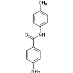 structure of CAS# 955-96-4, 4-Amino-N-(4-methylphenyl)benzamide;(4-aminophenyl)-N-(4-methylphenyl)carboxamide;4-Amino-N-(4-methylphenyl)benzamide;4-Amino-N-(4-tolyl)benzamide