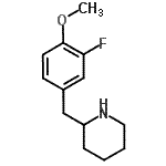 CAS#: 955288-40-1， 2-(3-Fluoro-4-methoxybenzyl)piperidine