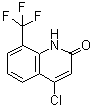 结构式 CAS# 955288-52-5, 4-氯-8-(三氟甲基)-2(1H)-喹啉酮