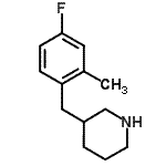 CAS#: 955315-13-6， 3-(4-Fluoro-2-methylbenzyl)piperidine