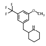 CAS#: 955315-21-6， 2-[3-Methoxy-5-(trifluoromethyl)benzyl]piperidine