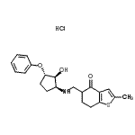 CAS#: 95588-10-6， 5-({[(1S,2S,3S)-2-Hydroxy-3-phenoxycyclopentyl]amino}methyl)-2-methyl-6,7-dihydro-1-benzothiophen-4(5H)-one hydrochloride (1:1)
