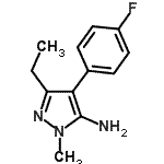 CAS#: 956268-27-2， 3-Ethyl-4-(4-fluorophenyl)-1-methyl-1H-pyrazol-5-amine