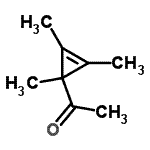 CAS 登录号：95641-38-6， 1-(1,2,3-三甲基-2-环丙烯-1-基)乙酮