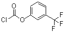 structure of CAS# 95668-29-4, 3-(Trifluoromethyl)Phenyl Chloroformate;[3-(trifluoromethyl)phenyl] carbonochloridate;3- PHENYLCHLOROFORMATE;3-(TRIFLUOROMETHYL)PHENYLCHLOROFORMATE