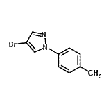structure of CAS# 957034-98-9, 4-Bromo-1-(4-methylphenyl)-1H-pyrazole;4-bromo-1-(4-methylphenyl)-1H-pyrazole;4-Bromo-1-(4-methylphenyl)-1H-pyrazole 98%;4-Bromo-1-(4-tolyl)pyrazole
