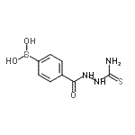 结构式 CAS# 957060-76-3, {4-[(2-硫代氨基甲酰肼基)羰基]苯基}硼酸