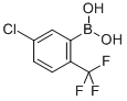 structure of CAS# 957061-11-9, B-[2-Chloro-3-(Trifluoromethyl)Phenyl]-Boronic Acid;REF DUPL: 2-Chloro-3-(Trifluoromethyl)Phenylboronic Acid