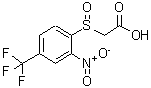 CAS#: 957372-02-0， {[2-Nitro-4-(trifluoromethyl)phenyl]sulfinyl}acetic acid