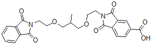 CAS#: 95823-42-0， 2-[2-[3-[2-(1,3-Dioxoisoindol-2-yl)ethoxy]-2-methyl-propoxy]ethyl]-1,3-dioxo-isoindole-5-carboxylic acid